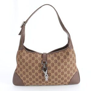 Gucci GG Canvas Leather Shoulder Bag